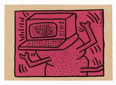  Keith Haring  (Reading, 1958 - New York, 1990) : Untitled.  - Asta Arte Antica,  [..]