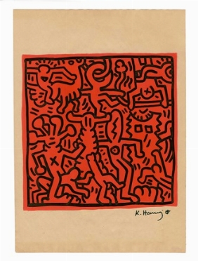  Keith Haring  (Reading, 1958 - New York, 1990) : Untitled.  - Asta Arte Antica,  [..]