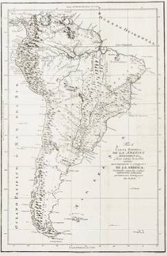 Carta Esferica de la America Meridional, Para Intelig.a de la Obra intitulada: Descubrimiento  [..]