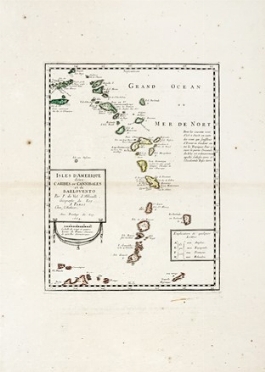  Pierre Duval  (Abbeville, 1618 - Parigi, 1683) : Isles d'Amerique dites Caribes  [..]