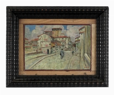  Raoul Dal Molin Ferenzona  (Firenze, 1879 - Milano, 1946) : Ponte Vecchio a Firenze.  [..]