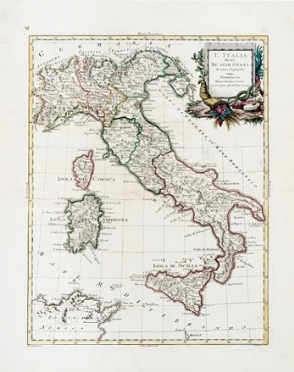  Antonio Zatta  (Venezia, 1757 - 1797) : L'Italia divisane' suoi stati di nuova  [..]