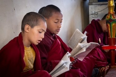  Sandra von Borries : La scuola dei figli di Buddah.  - Asta Mostra e asta di beneficenza a favore dell'Ospedale del Cuore di Monasterio. - Libreria Antiquaria Gonnelli - Casa d'Aste - Gonnelli Casa d'Aste