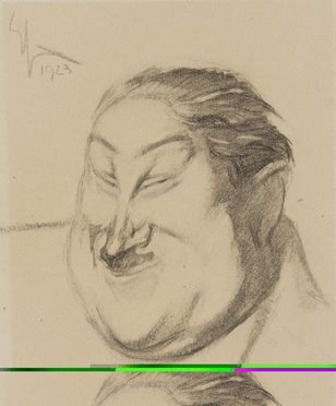  Enrico Sacchetti  (Roma, 1877 - Firenze, 1969) : Caricatura di Mario Galli.  - Asta Stampe e Disegni - Libreria Antiquaria Gonnelli - Casa d'Aste - Gonnelli Casa d'Aste
