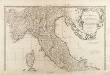  Anville Jean Baptiste Bourguignon (d'), Seale Richard William : Italy with the islands of Sicily, Sardinia and Corsica.  - Auction Prints, Drawings, Maps and Views - Libreria Antiquaria Gonnelli - Casa d'Aste - Gonnelli Casa d'Aste