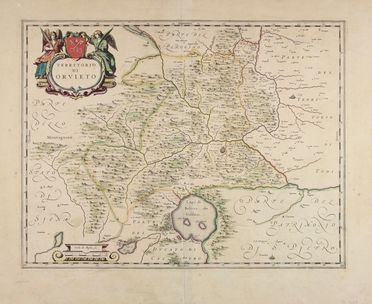  Blaeu Johannes : Territorio di Orvieto.  - Auction Prints, Drawings, Maps and Views - Libreria Antiquaria Gonnelli - Casa d'Aste - Gonnelli Casa d'Aste