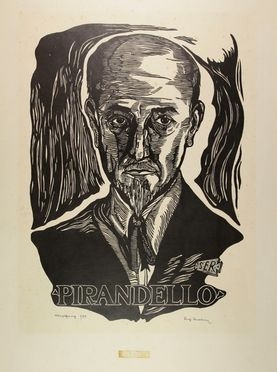  Luigi Servolini  (Livorno, 1900 - 1981) : Pirandello.  - Auction Prints, Drawings, Maps and Views - Libreria Antiquaria Gonnelli - Casa d'Aste - Gonnelli Casa d'Aste
