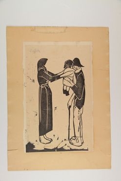  Lorenzo Viani  (Viareggio, 1882 - Ostia, 1936) : L'offerta.  - Auction Prints, Drawings, Maps and Views - Libreria Antiquaria Gonnelli - Casa d'Aste - Gonnelli Casa d'Aste