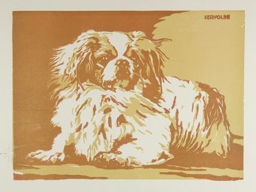  Luigi Servolini  (Livorno, 1900 - 1981) : Il cane.  - Auction Prints, Drawings, Maps and Views - Libreria Antiquaria Gonnelli - Casa d'Aste - Gonnelli Casa d'Aste