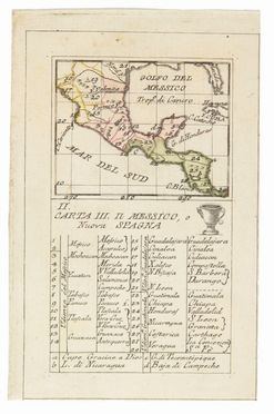  Rabatta Agostino, de Baillou Giovanni : II. Carta III. Il Messico, o Nuova Spagna.  Aniello Lamberti  - Asta Stampe, disegni, carte geografiche e vedute - Libreria Antiquaria Gonnelli - Casa d'Aste - Gonnelli Casa d'Aste