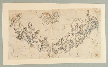  Agostino Carracci  (Bologna, 1557 - Parma, 1602) [da] : Teoria di Deità.  - Auction Prints, Drawings, Maps and Views - Libreria Antiquaria Gonnelli - Casa d'Aste - Gonnelli Casa d'Aste