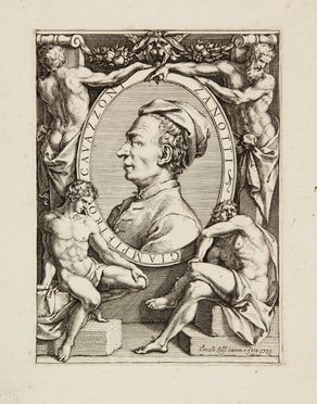  Ercole Lelli  (Bologna, 1702 - 1766) : Ritratto di G. Cavazzoni Zelotti.  - Auction Prints, Drawings, Maps and Views - Libreria Antiquaria Gonnelli - Casa d'Aste - Gonnelli Casa d'Aste