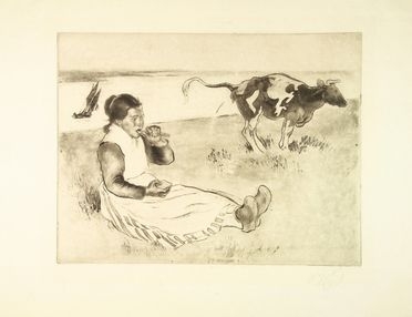  Louis Legrand  (Digione, 1863 - Livry-Gargan, Seine-et-Oise, 1951) : Animales (Animali).  - Auction Prints and Drawings - Libreria Antiquaria Gonnelli - Casa d'Aste - Gonnelli Casa d'Aste