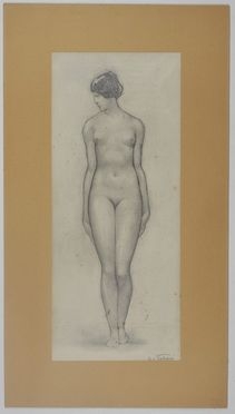  Italo Amerigo Passani  (Carrara, 1882) : Nudo femminile.  - Asta Asta a tempo: Stampe & disegni - Libreria Antiquaria Gonnelli - Casa d'Aste - Gonnelli Casa d'Aste