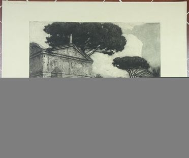  Dante Ricci  (Serra San Quirico, 1879 - Roma, 1957) : Casino di Pio IV.  - Auction Timed Auction: Prints & drawings - Libreria Antiquaria Gonnelli - Casa d'Aste - Gonnelli Casa d'Aste